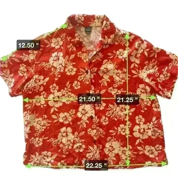 Wild Fable Orange Cream button-ip crop short sleeve - Picture 7 of 7